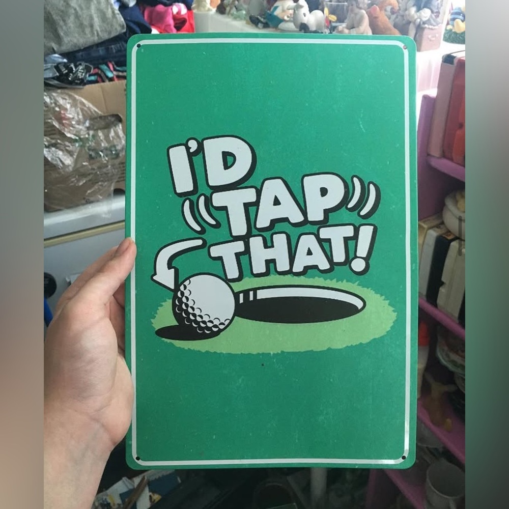 Golf man cave sign